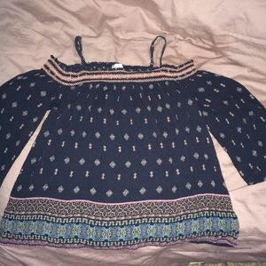 Xhilaration off the shoulder sleeves tank top